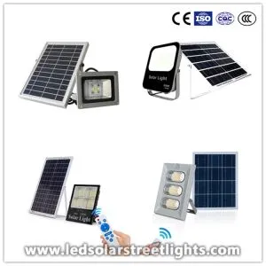 Lumières d'inondation solaires à LED pour l'extérieur